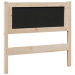 vidaXL Tête de lit capitonnée Marron 120 cm Pin massif