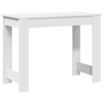 vidaXL Bureau blanc 100x45x75 cm bois d'ingénierie