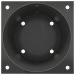 vidaXL Ancre ronde au sol 12 Pièces Anthracite 18 x 18 x 15 cm métal