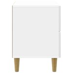 vidaXL Cabinet de chevet avec tiroir Blanc brillant 62 x 34 5 x 48 cm