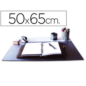 Sous-main q-connect simple pp antiderapant 50x63cm coloris  noir