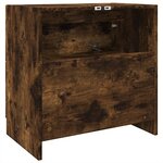 vidaXL Meuble d'évier chêne fumé 59x37x59 cm bois d'ingénierie