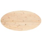 vidaXL Dessus de table 90x45x2 5 cm bois de pin massif ovale