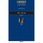 Bandes double soudure 265 x 125 mm pour blocs  carnets de timbres. Fond - Noir