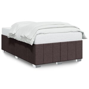 vidaXL Cadre de lit sans matelas marron foncé 120x200 cm tissu