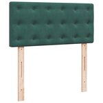 vidaXL Sommier à lattes de lit et matelas Vert foncé 80x200 cm Velours