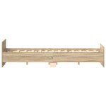 vidaXL Cadre de lit sans matelas chêne sonoma 135x190 cm