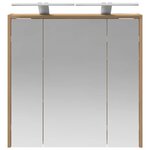vidaXL Armoire Miroir de Salle de Bain Chêne artisan