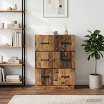 vidaXL Armoire à tiroirs Bois ancien 66 x 34 5 x 87 cm