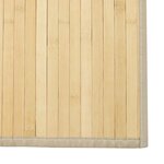 vidaXL Tapis rectangulaire naturel clair 60x200 cm bambou