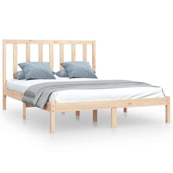vidaXL Cadre de lit sans matelas bois de pin massif 120x200 cm