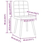 vidaXL Chaises à manger lot de 6 taupe tissu