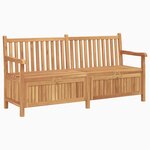 vidaXL Banc de Rangement de Jardin Marron 228 x 60 x 90 cm