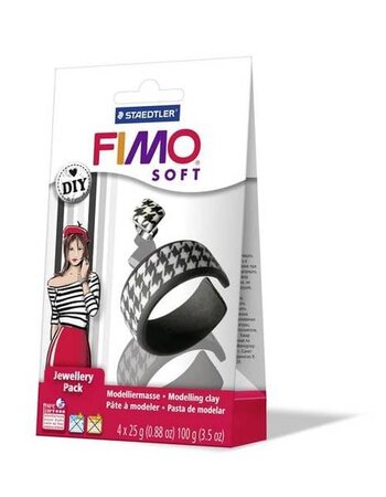 Kit Fimo Bijou noir et blanc (8025.05)
