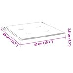 vidaXL Coussins de chaise de jardin lot de 6 bleu royal 40x40x4 cm