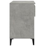 vidaXL Armoire à chaussures Gris béton 70x36x60 cm Bois d'ingénierie