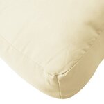 vidaXL Coussin de palette crème 80x40x12 cm tissu