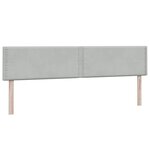 vidaXL Sommier à lattes de lit et matelas gris clair 180x210cm velours