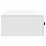 vidaXL Table d'appoint murale Blanc 87 5 x 34 5 x 17 cm