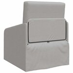 vidaXL Canapé-Lit Gris nuage 65 x 80 x 83 cm tissu