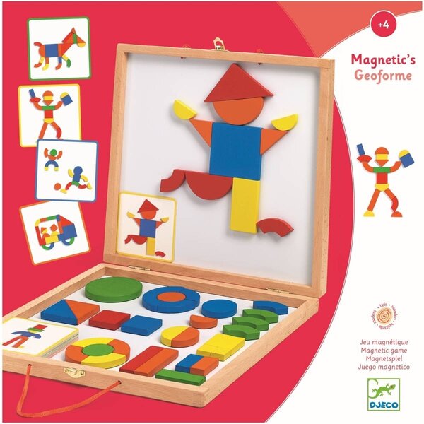 Jeu Magnétique En Bois Djeco Fancy-up - Apprendre Les Parties Du Corps, Dès 2 Ans