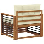 vidaXL Canapé d’extérieur Bois d'acacia massif et polyester