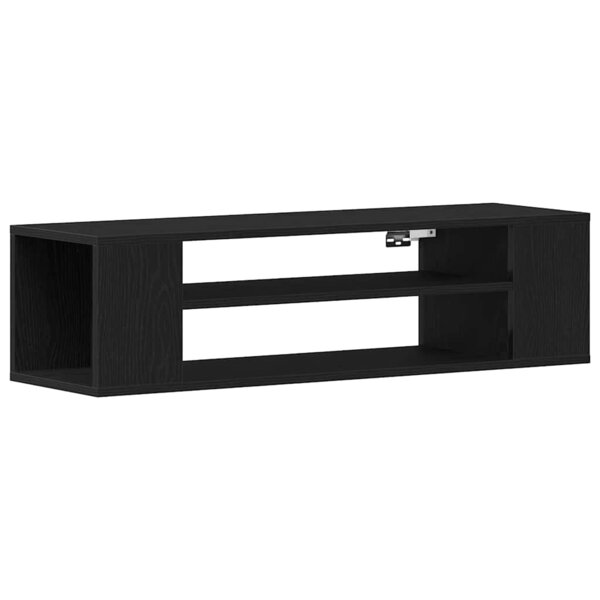 vidaXL Meuble TV Noir 100 x 30 x 26 5 cm Bois d'ingénierie