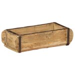 vidaXL Plateau avec stockage Marron 30 x 15 x 9 cm Bois Recyclé Solide