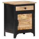 vidaXL Table de chevet 40x30x50 cm Bois de manguier massif