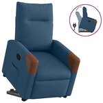 vidaXL Fauteuil inclinable Bleu Tissu
