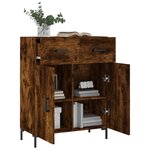 vidaXL Buffet chêne fumé 69 5x34x90 cm bois d'ingénierie