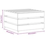 vidaXL Table palette de jardin Bois de pin imprégné