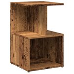 vidaXL Tables de chevet 2 Pièces vieux bois 35x35x55 cm bois d'ingénierie