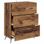 vidaXL Commode Bois ancien 69 5 x 34 x 90 cm Bois d’ingénierie