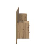 vidaXL Tête de lit avec armoire avec tiroir 3 Pièces Chêne artisanal