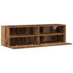 vidaXL Meuble TV mural Bois ancien 100 x 30 x 30 cm Bois d'ingénierie