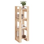 vidaXL Bibliothèque/Séparateur de pièce 41x35x125 cm pin massif