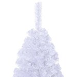 vidaXL Arbre de Noël artificiel avec branches épaisses blanc 150cm PVC
