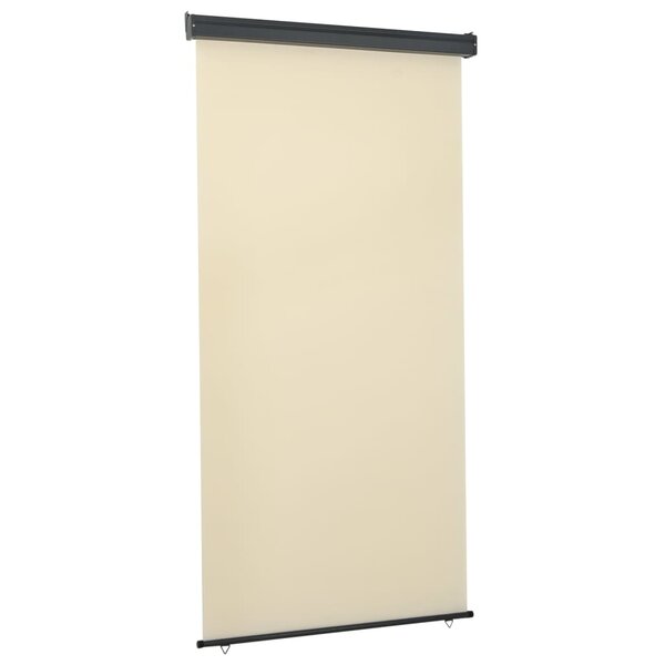 vidaXL Auvent latéral de balcon 122x250 cm Crème