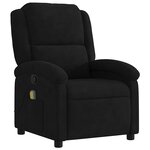 vidaXL Fauteuil de massage inclinable noir velours
