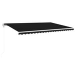 vidaXL Auvent rétractable automatique 500x350 cm Anthracite