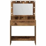 vidaXL Coiffeuse Bois ancien 79 x 41 x 135 cm Bois d'ingénierie