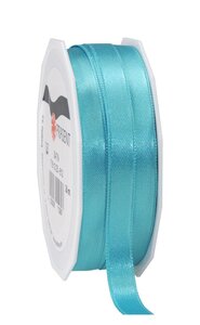 Satin double face 25-m-rouleau 10 mm aigue marine