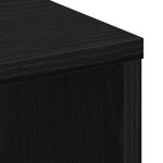 Table basse vidaXL Noir Chêne 100x50x40 cm Bois d'ingénierie