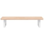 vidaXL Étagère de vasque murale acier et bois de chêne massif