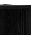 vidaXL Meuble TV mural 4 Pièces Chêne noir 37 x 37 x 107 5 cm