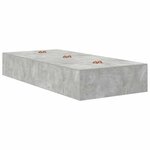 vidaXL Cadre de lit Gris béton 190 x 90 x 31 5 cm Bois d'ingénierie