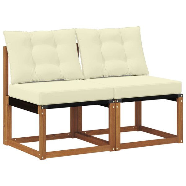 vidaXL 2 Pièce Canapé du milieu extérieur