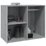vidaXL Armoire de dressing Sonoma gris 80x40x65 cm Bois d'ingénierie