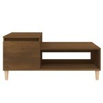 vidaXL Table basse Chêne marron 100x50x45 cm Bois d'ingénierie